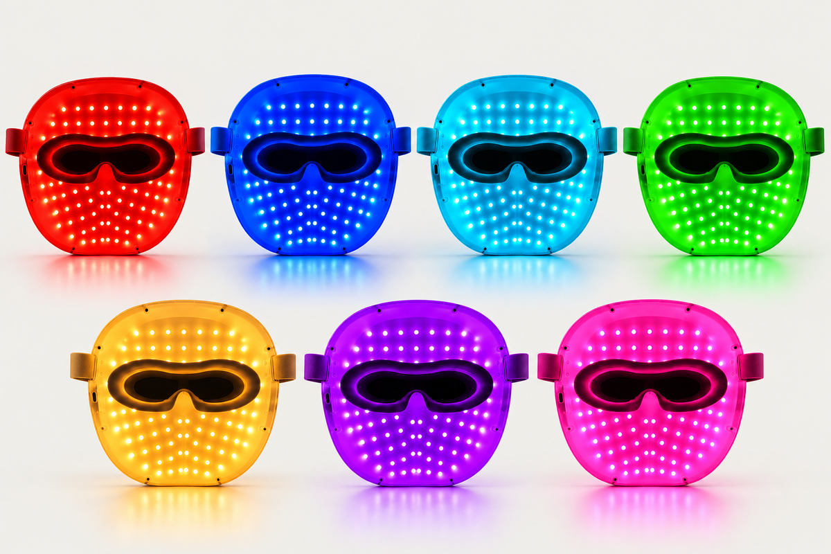 Masque LED Lumière™ Multi-lumière & NIR | Masque LED 7 couleurs